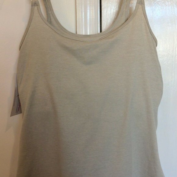 Mastectomy Camisole with Integrated Prosthetics, Large w D Cup, New, Oat, NWT - Picture 5 of 7